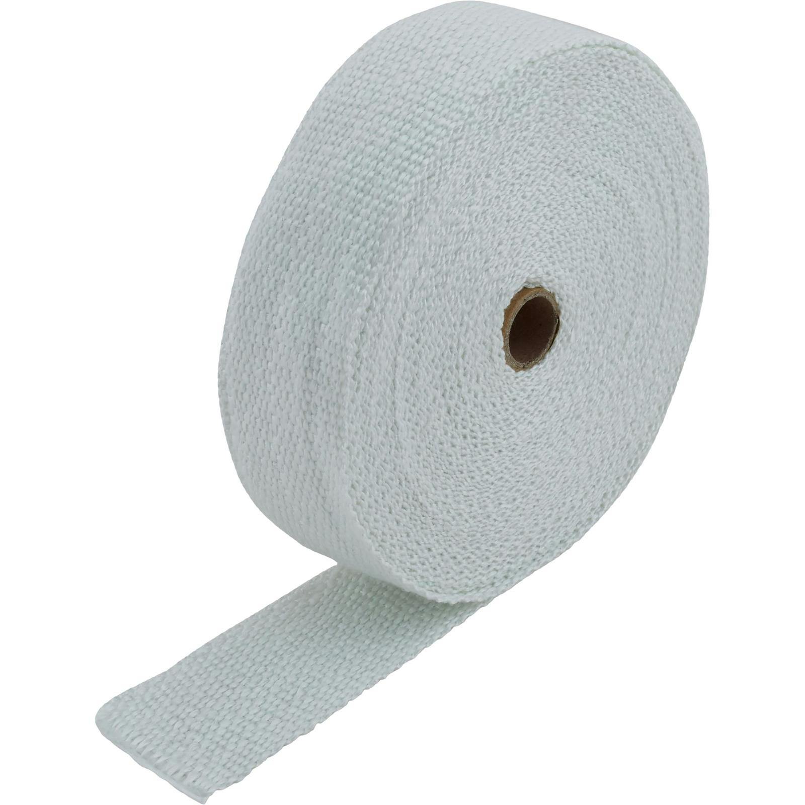 Speedway Header and Exhaust Wrap, 2 Inch x 50 Ft, White Color