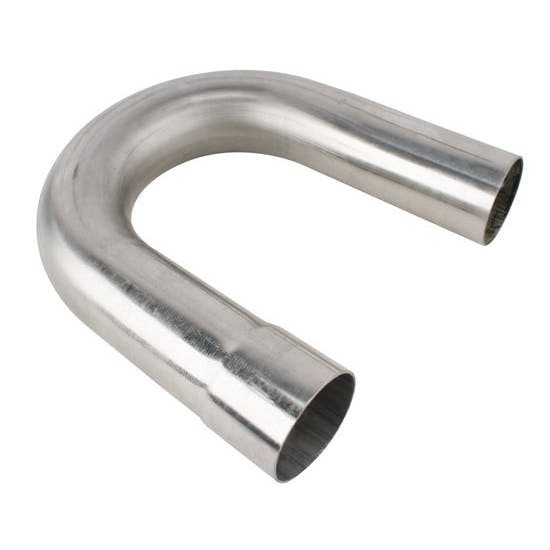 Stainless Steel Exhaust Pipe Mandrel Bend, 180 Degree, 2-1/2 Inch