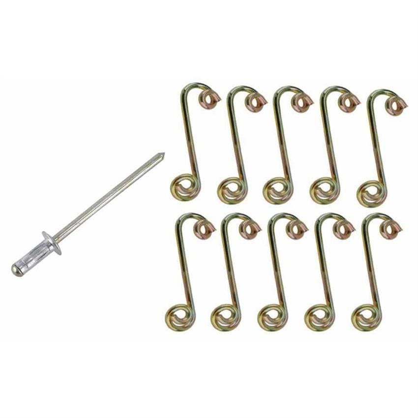Multi-Grib Pop Rivets, 1/8 Inch Small Head & 1/4 Turn Springs
