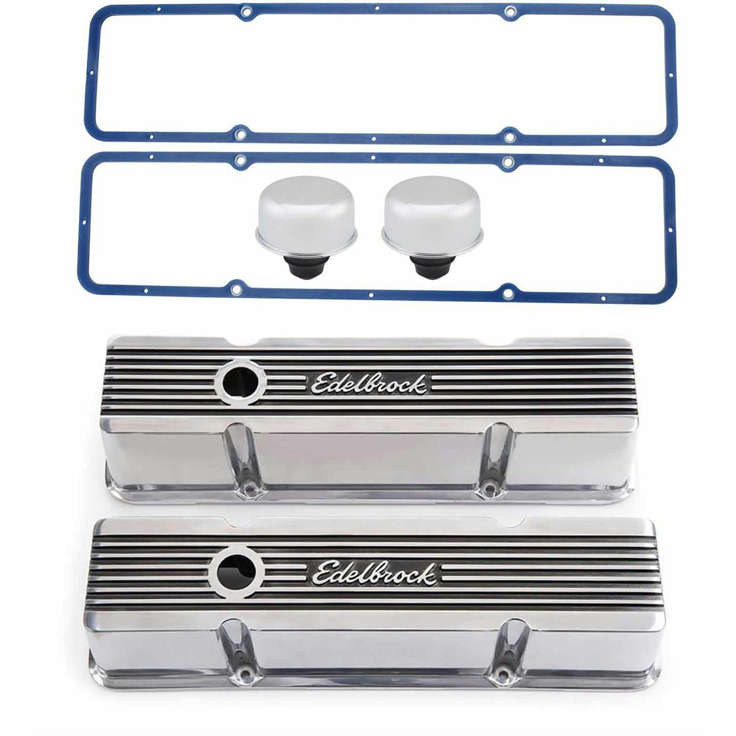 Small Block Chevy Elite Series Valve Covers w/Gaskets & Breathers