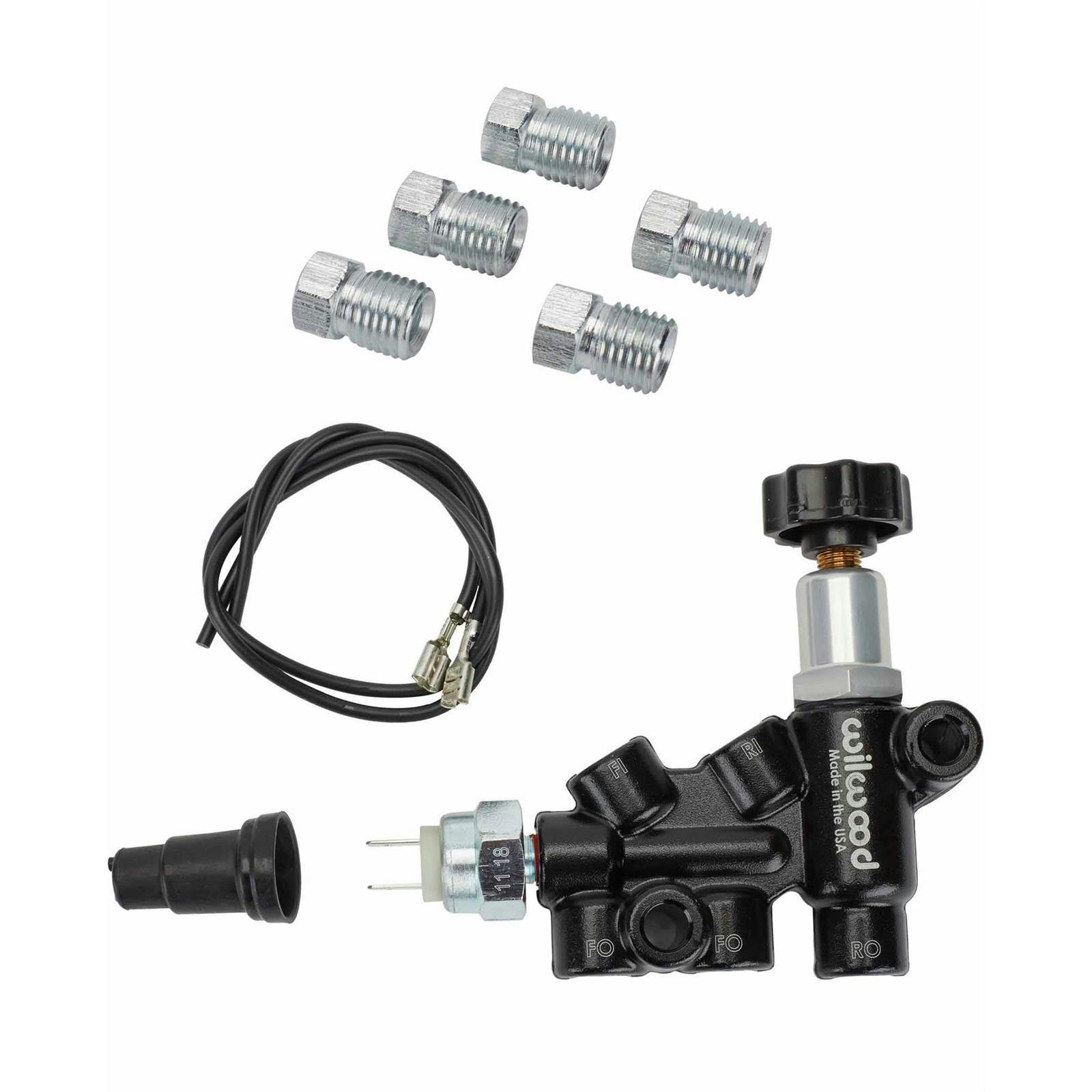 Wilwood Adjustable Proportioning Block & Flare Nuts 3/8 IF