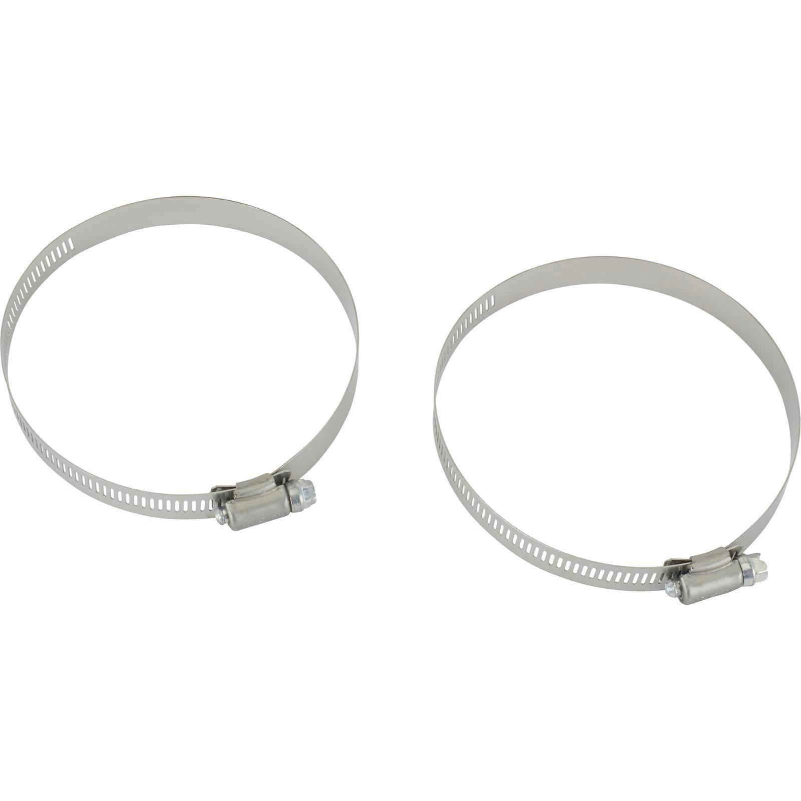 Stainless Steel Hose Clamps, 2-1/2 Inch - 4 Inch Hose, 2 Pack