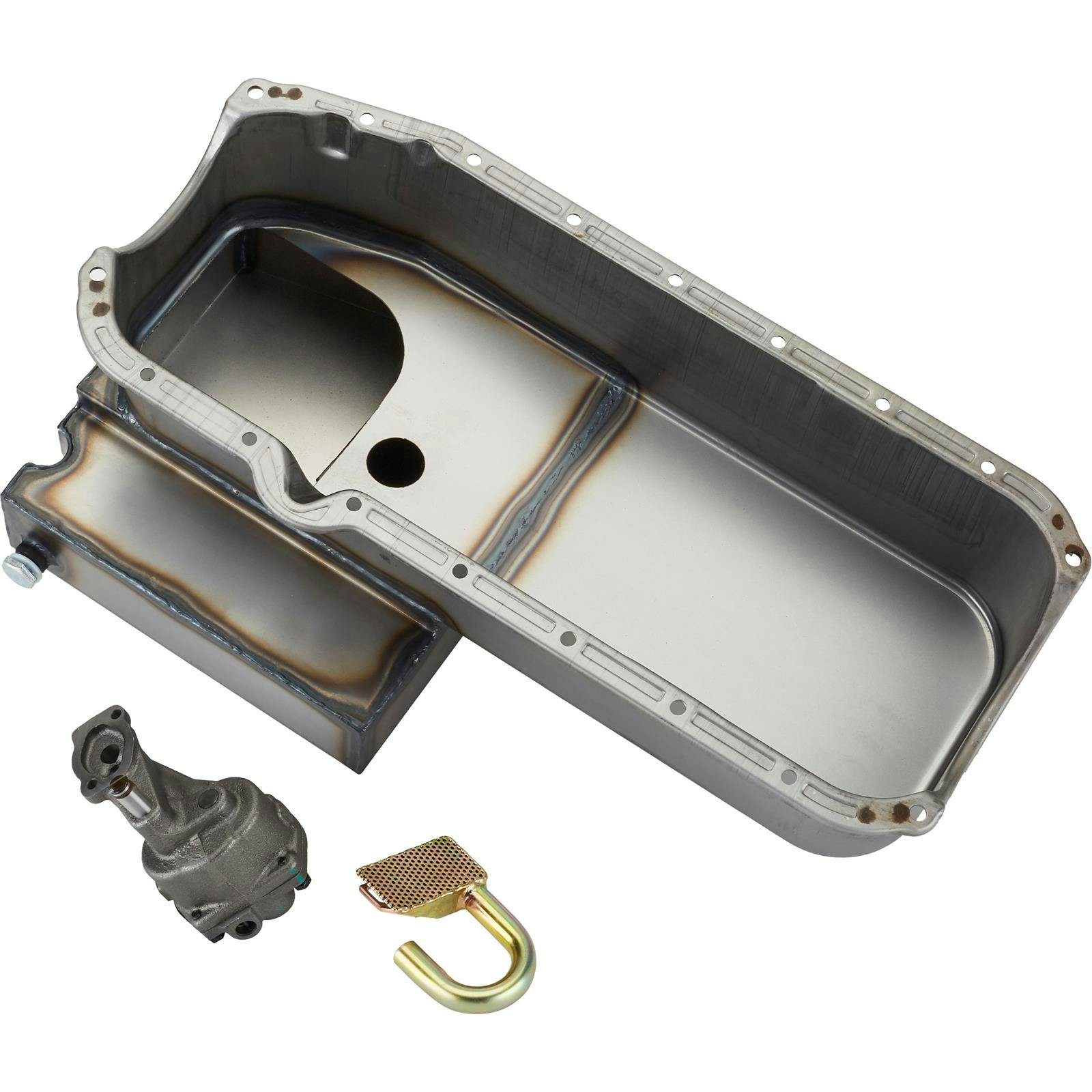 Hi Volume S/B Chevy Claimer Oil Pan Combo, RH Side Dipstick