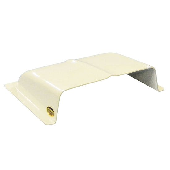 Dominator DOM-561-WH White Plastic Oil Cooler Air Scoop, 11x9