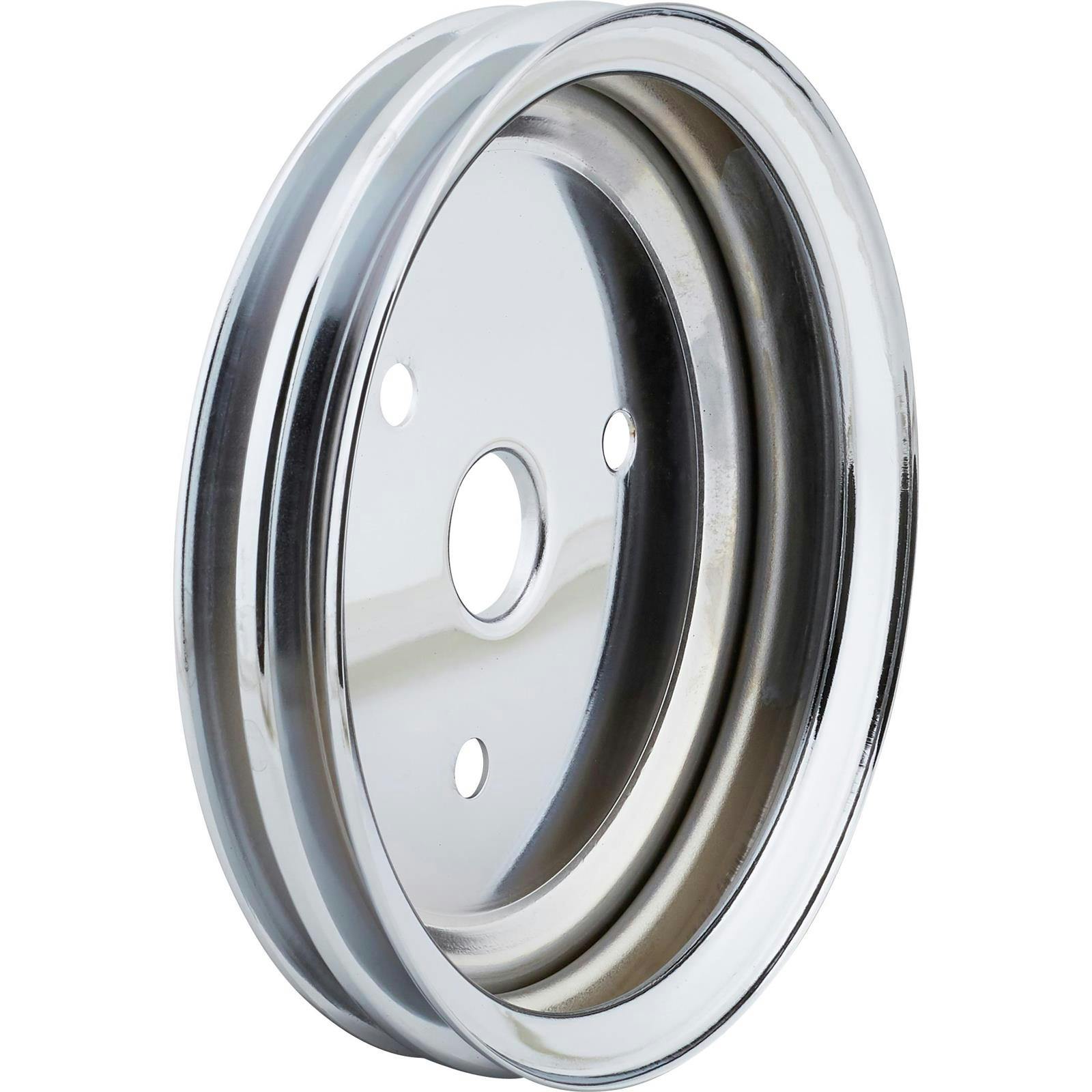 1955-68 Small Block Chevy Double Groove Lower Pulley, Short Water Pump