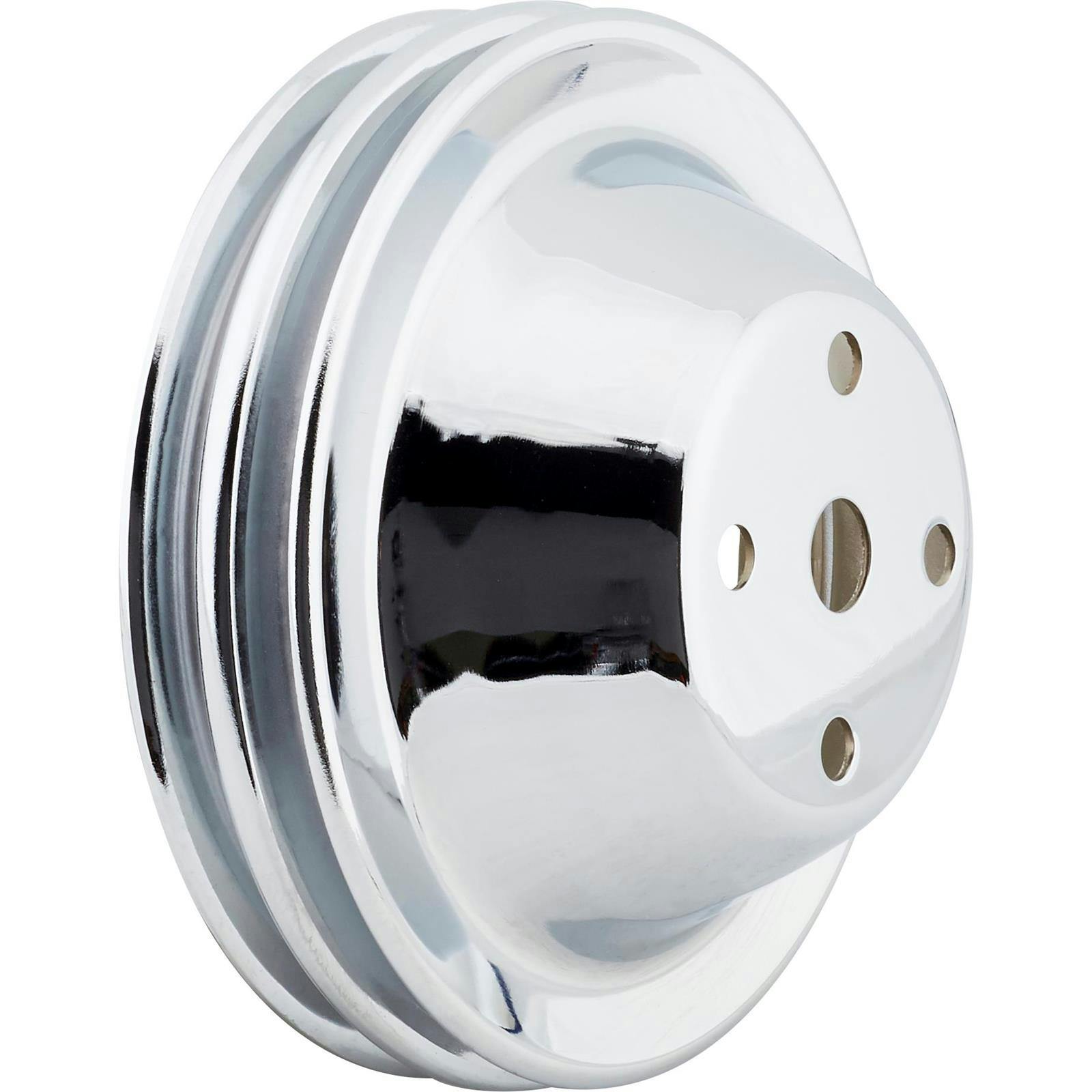 1969-85 Small Block Chevy Double Groove Upper Pulley, Long Water Pump