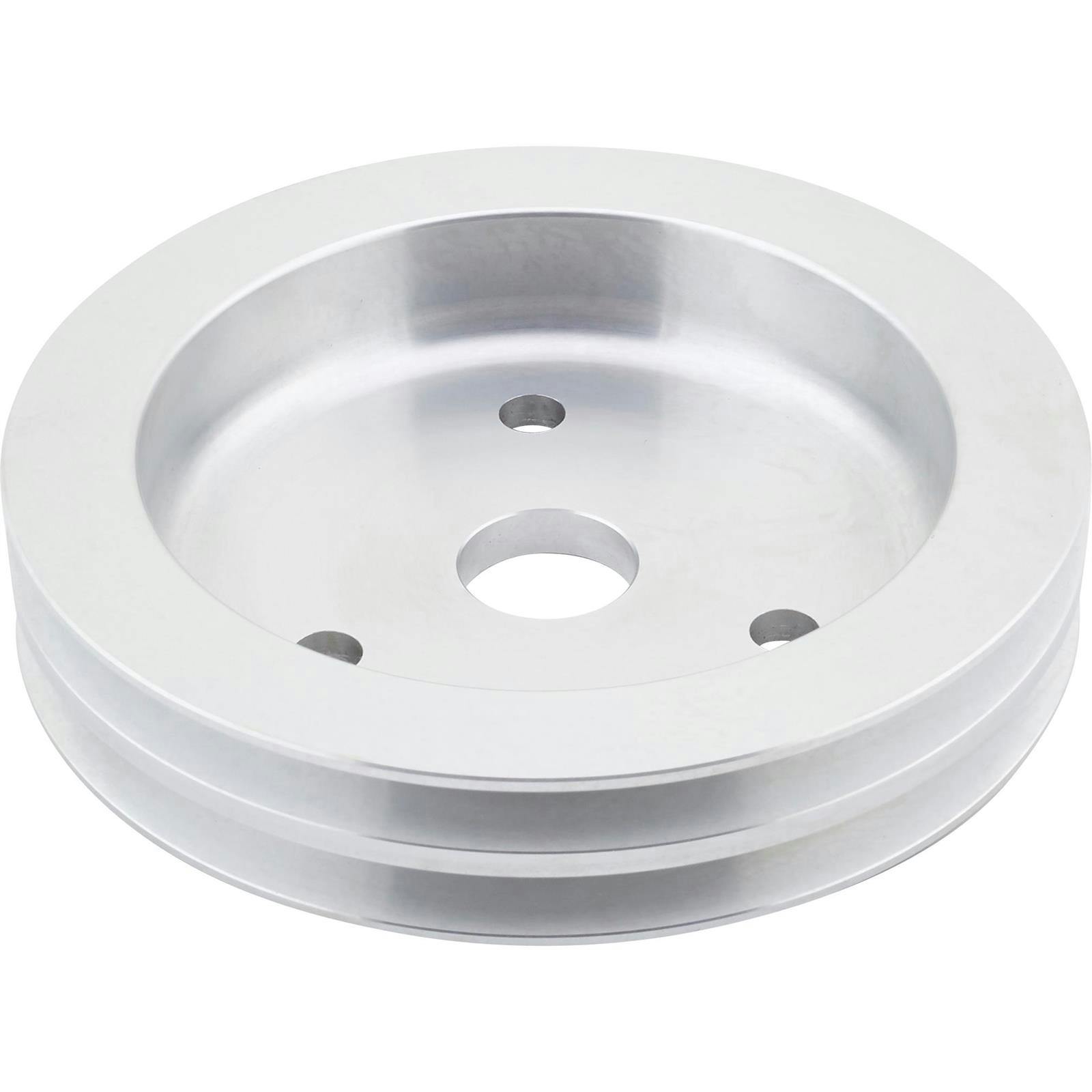 Small Block Chevy Aluminum Double Lower Pulley, Short Pump