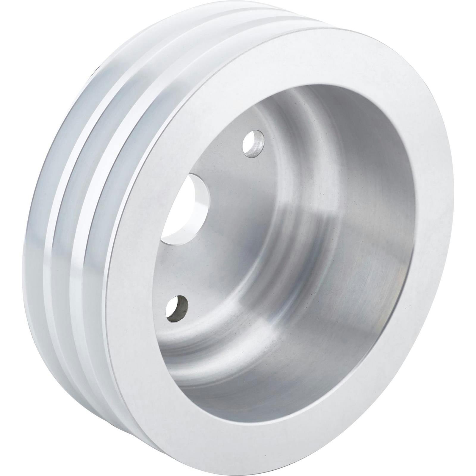 1969-1985 Small Block Chevy Aluminum Triple Lower Pulley, Long Pump