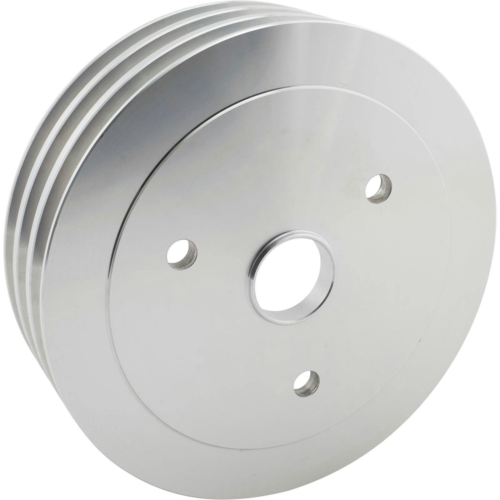 Small Block Chevy Aluminum Triple Lower Pulley, Short Pump