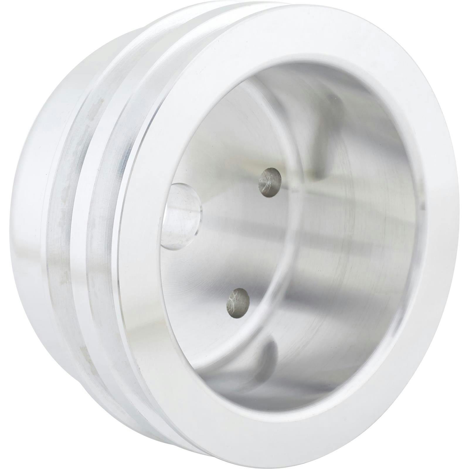 Small Block Chevy Cast Alum. Long Pump Double Groove Lower Pulley