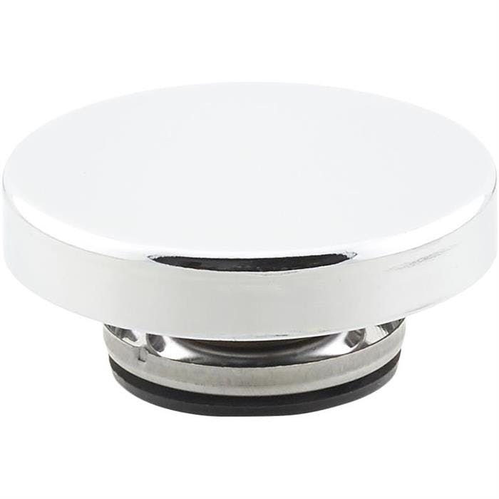 Round Chrome Radiator Pressure Cap, 15 Lbs