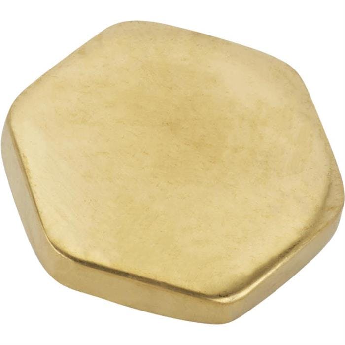 Hex Brass Radiator Cap, 15 Lbs.