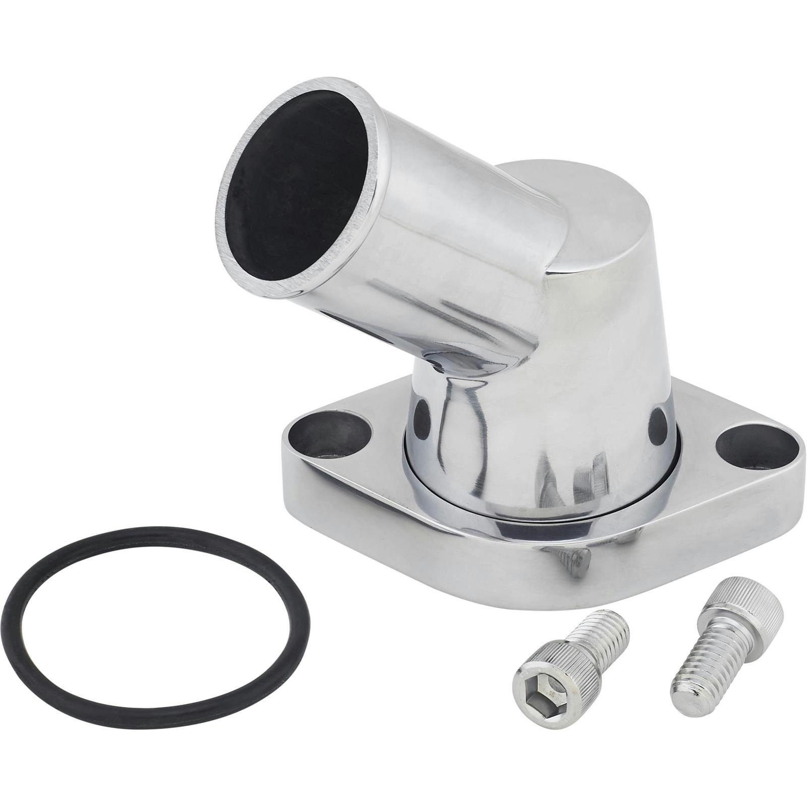 Chevy 45 Degree Pivoting Aluminum Water Neck