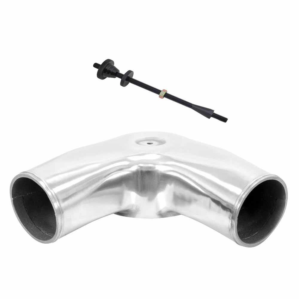 Carb Hat Air Bonnet Plenum, Dual, 4 Inch & Stud Kit