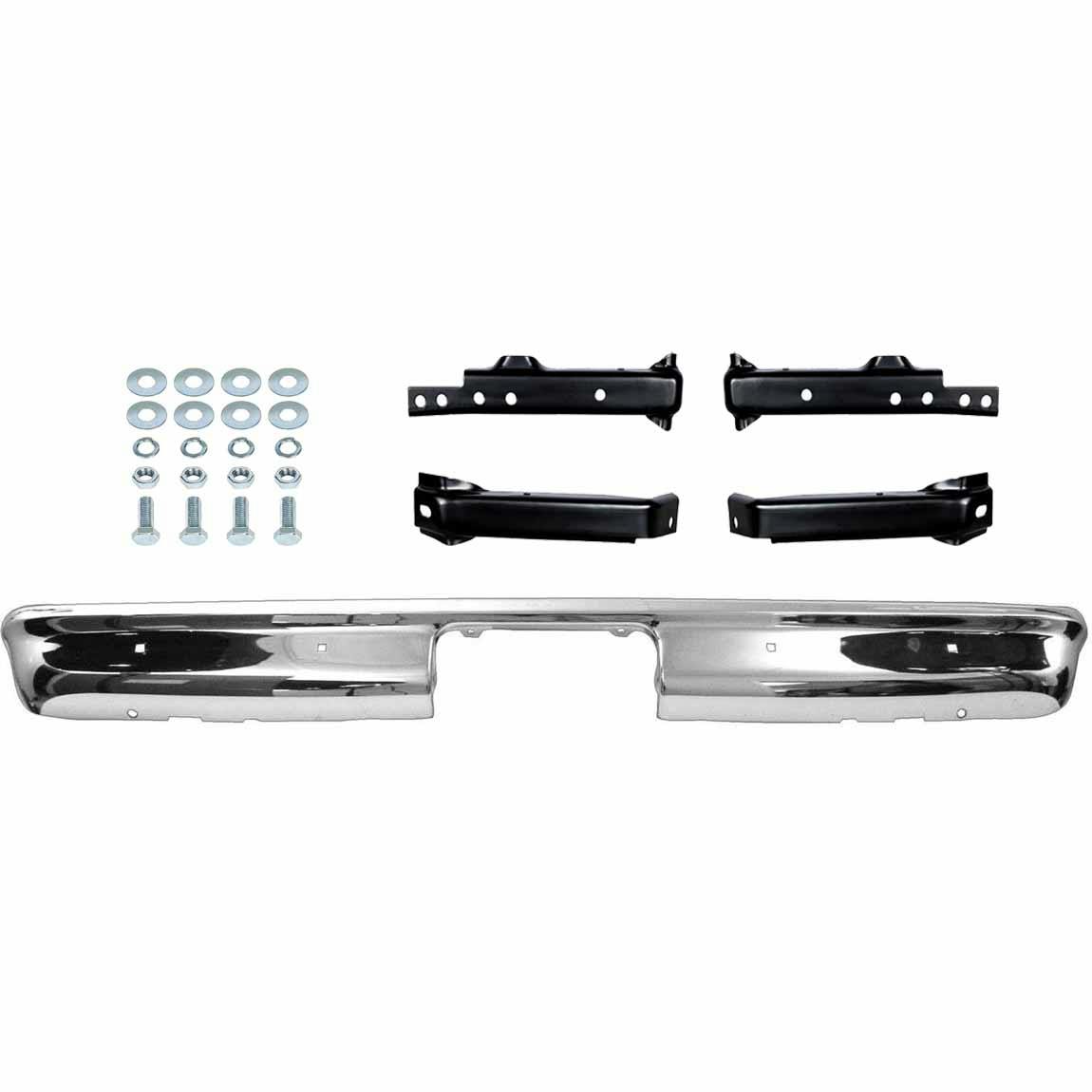 Dynacorn 67-72 Chevy P/U Rear Fleetside Chrome Bumper & Brackets