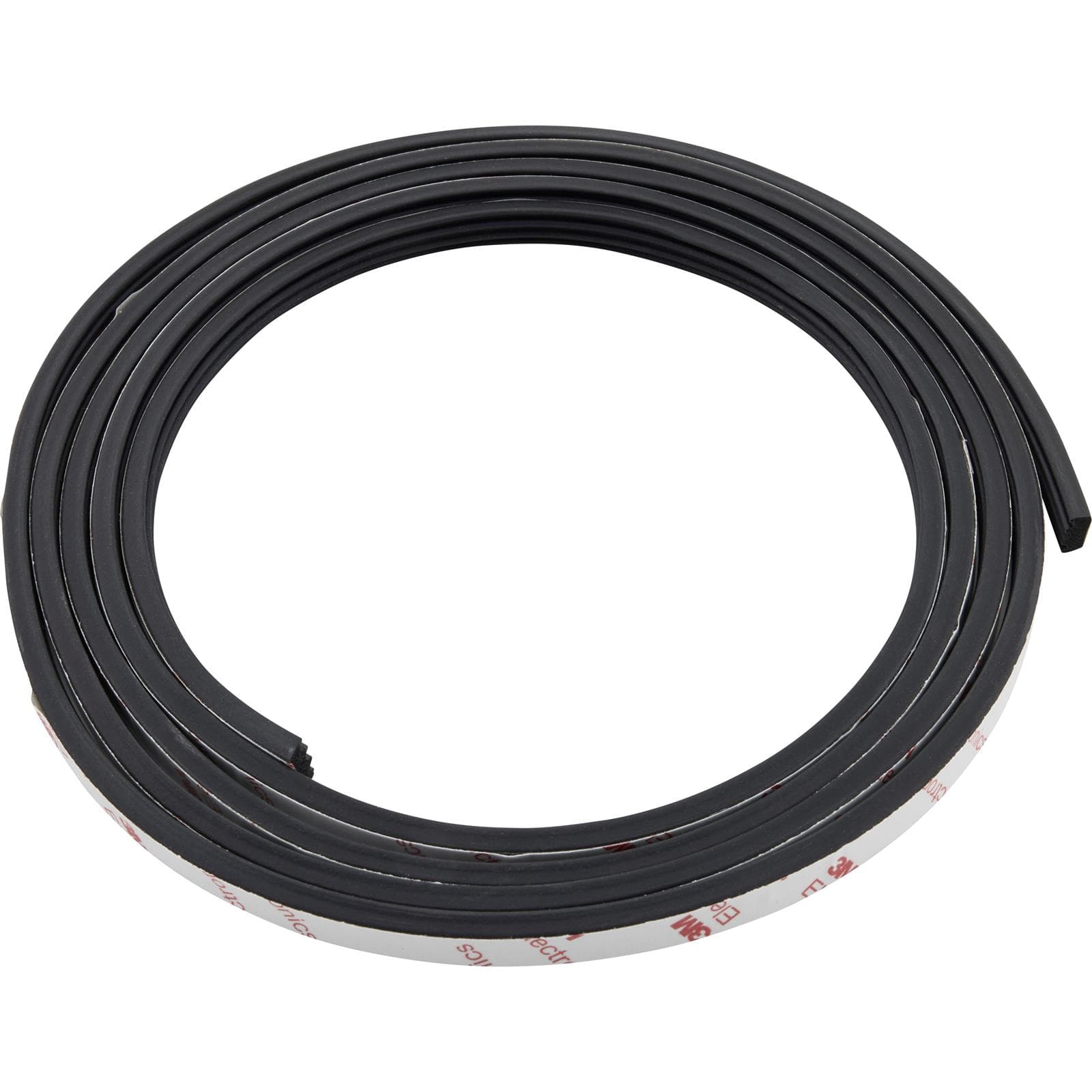 Rectangular Shape Rubber Cowl Lacing, 3/8 Inch Wide, 8 Feet