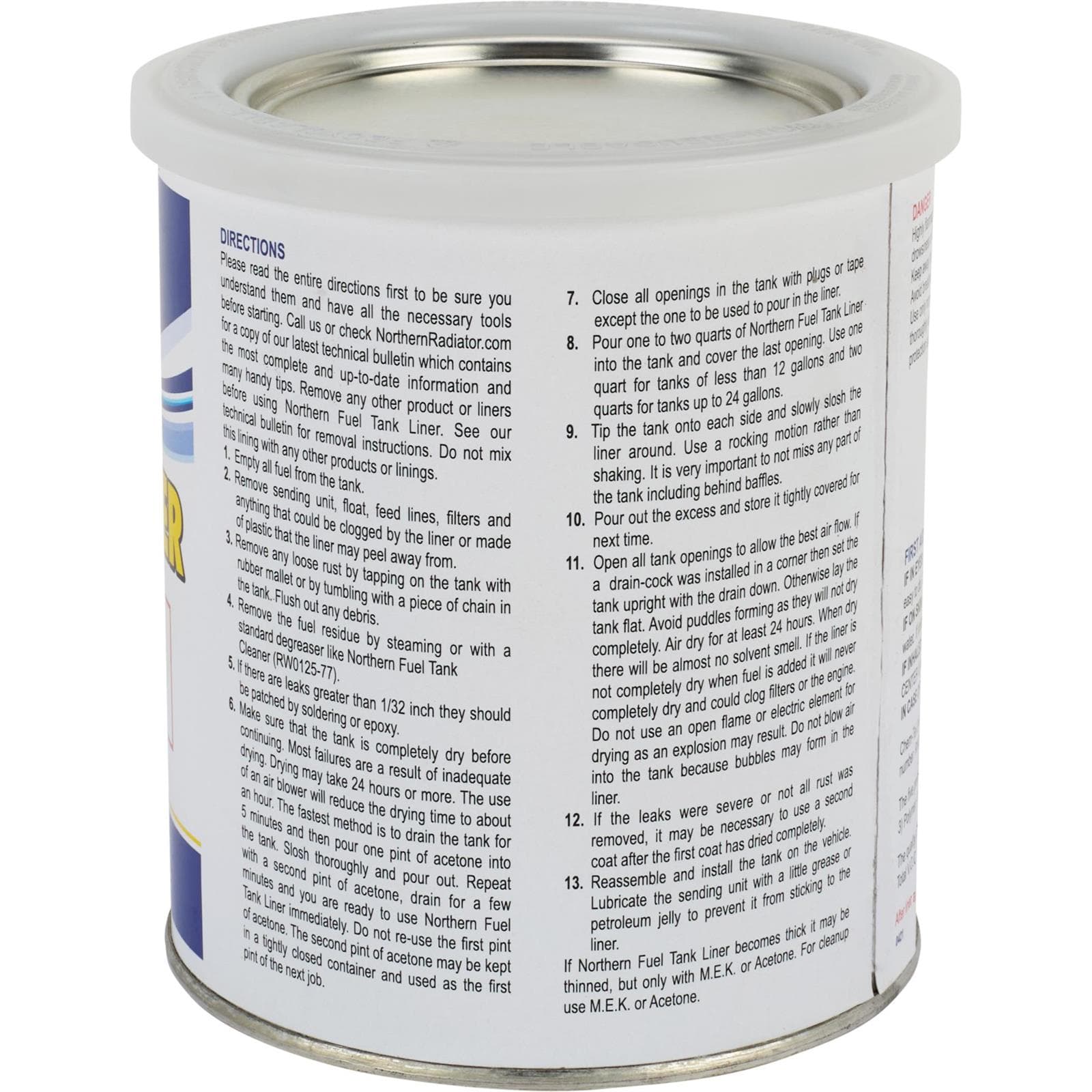 Gas Fuel Tank Leak Repair Sealer, Quart