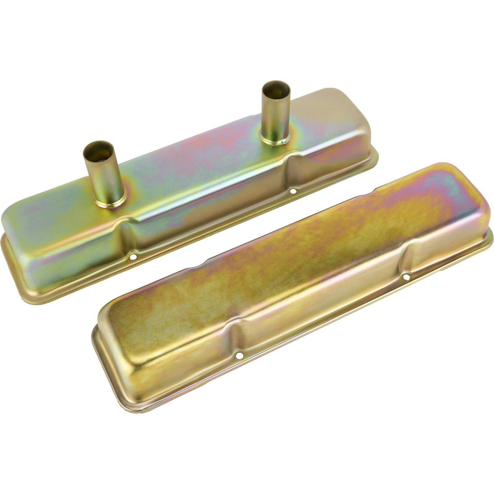 Speedway Small Block Chevy Short Valve Covers w/ Breather Tubes