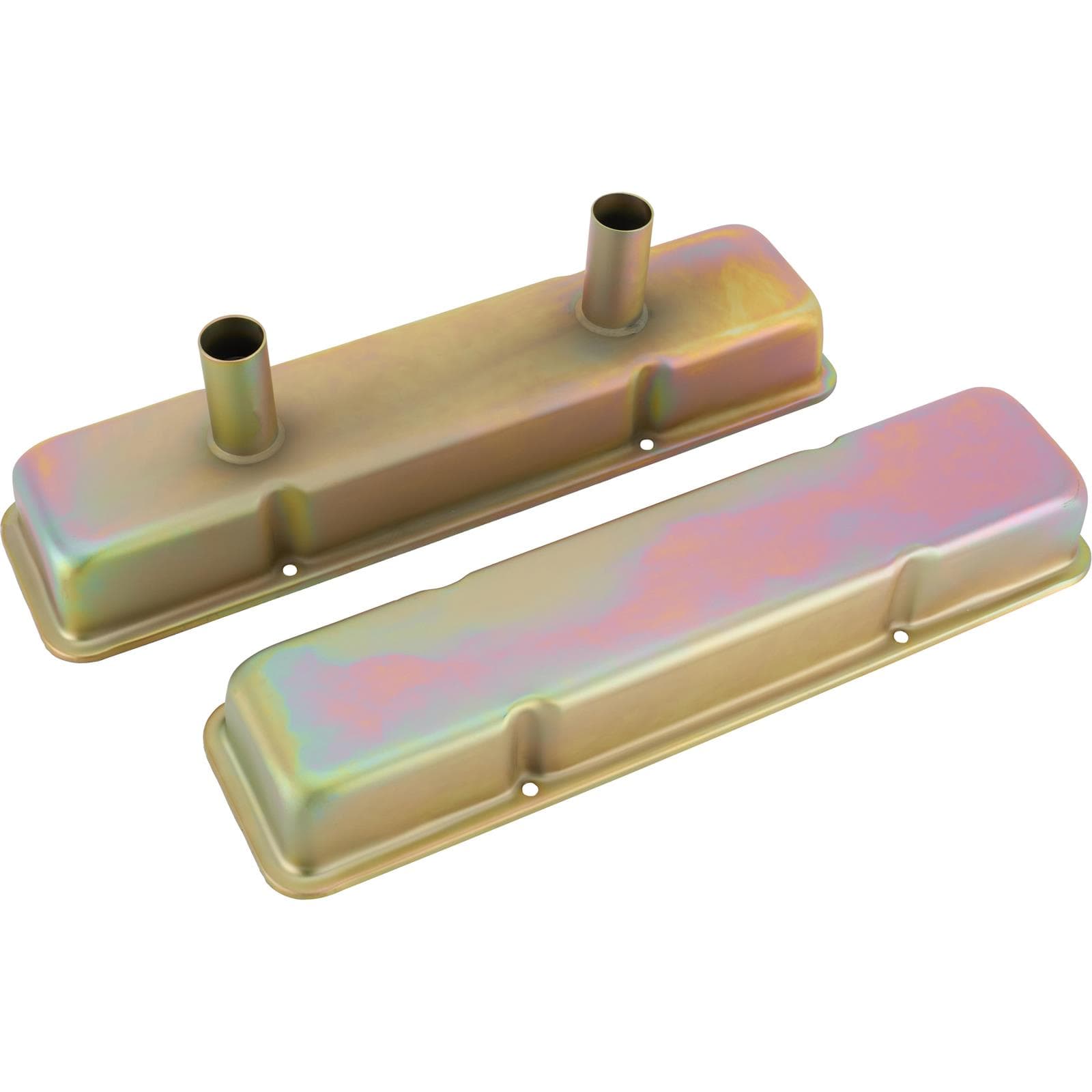 Speedway Small Block Chevy Short Valve Covers w/ Breather Tubes