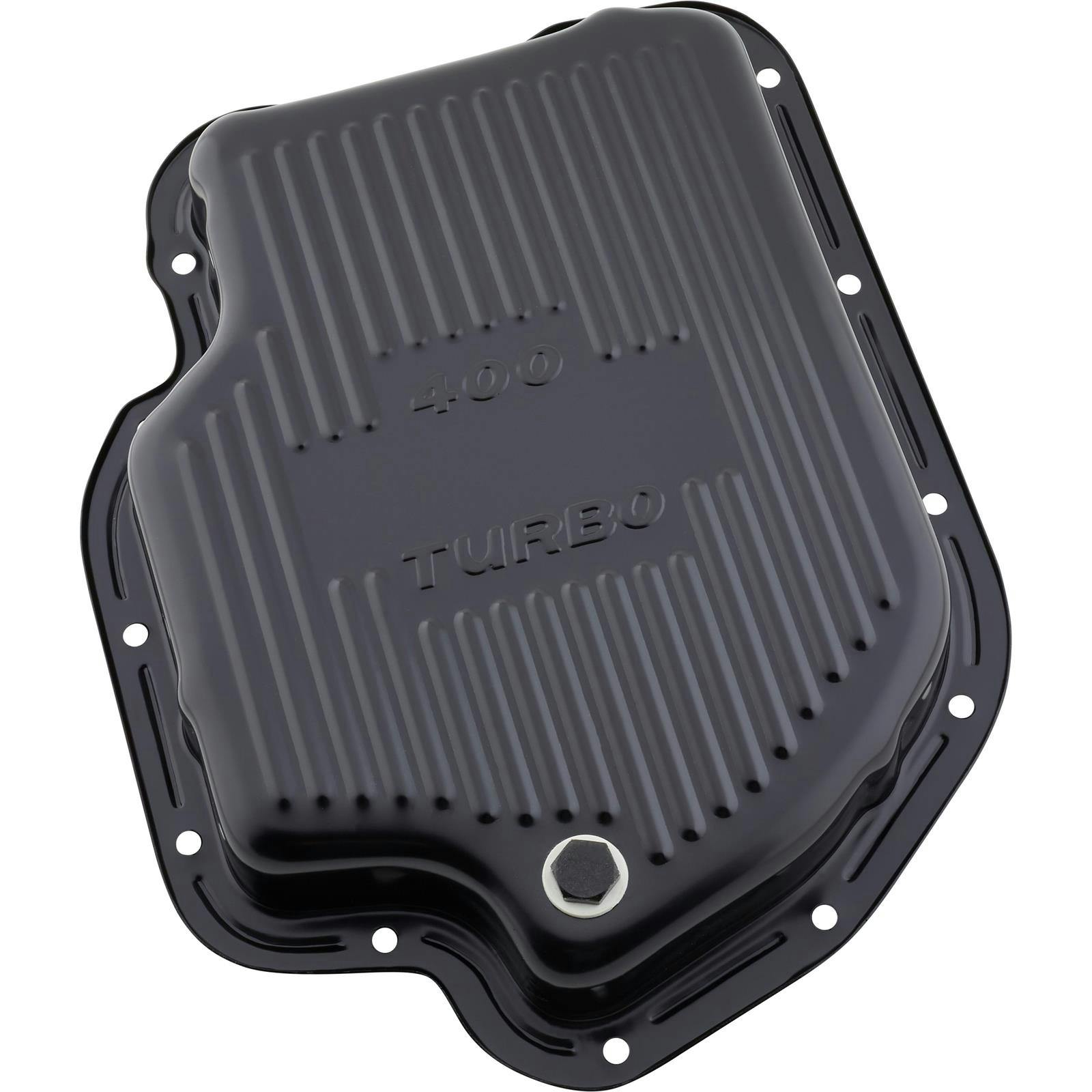 Black Steel GM TH-400 Transmission Pan 1-7/8 Inch Deep
