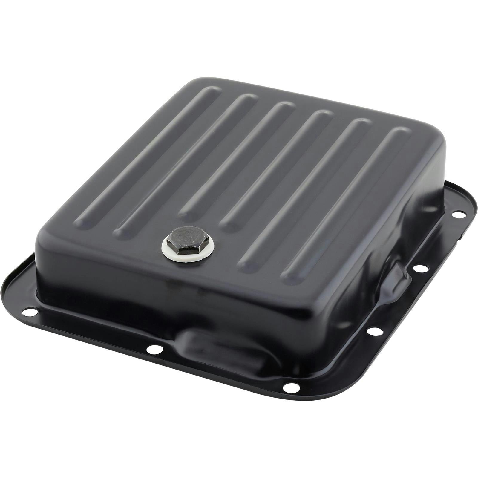 Ford C4 Transmission Pan, Case Fill Style, Black Steel