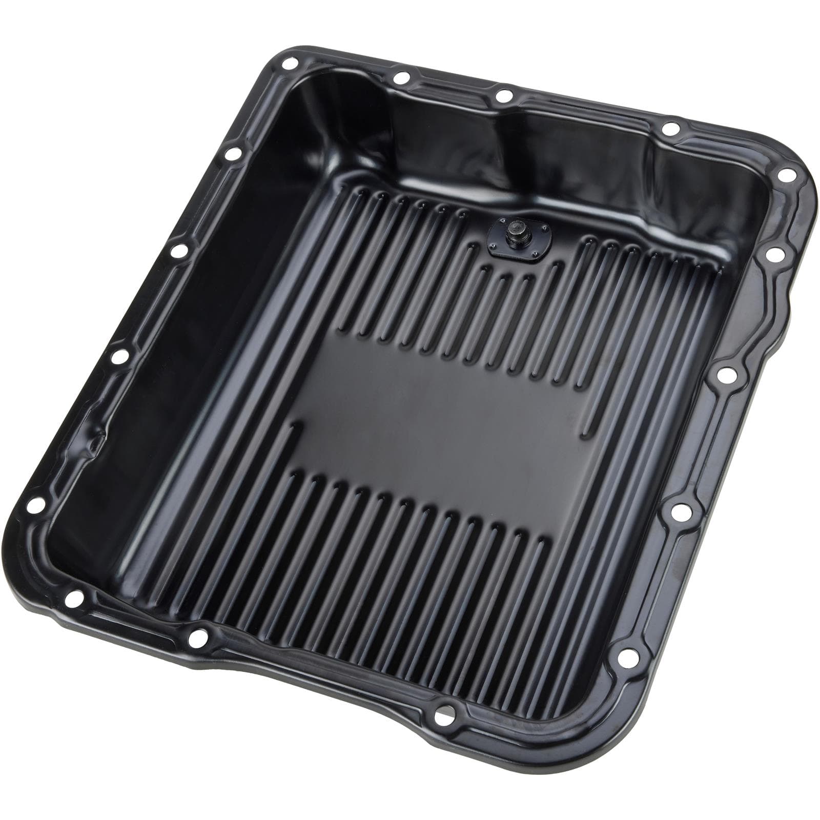 Black Steel GM 700R4-4L60E-4L65E Transmission Pan, 2-5/8 Inch Deep