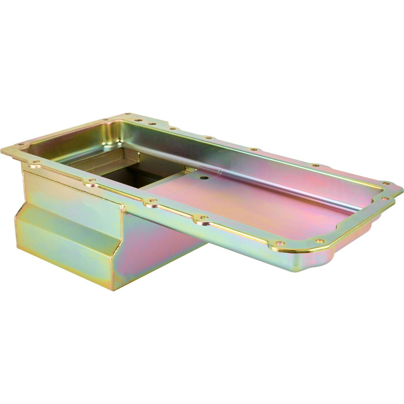 LS Swap Conversion Low Profile Oil Pan, Zinc, 90 Degree 10 AN