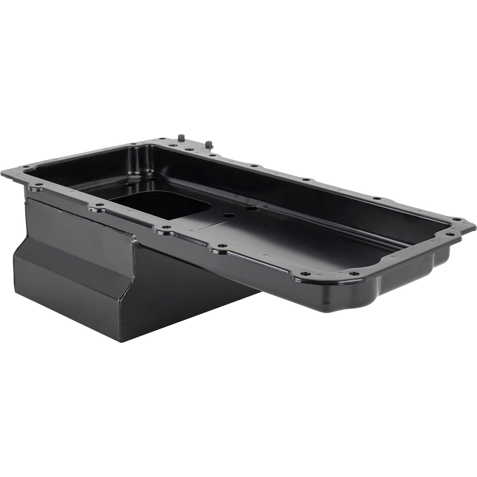 LS Swap Conversion Low Profile Oil Pan, OEM Filter Location Black