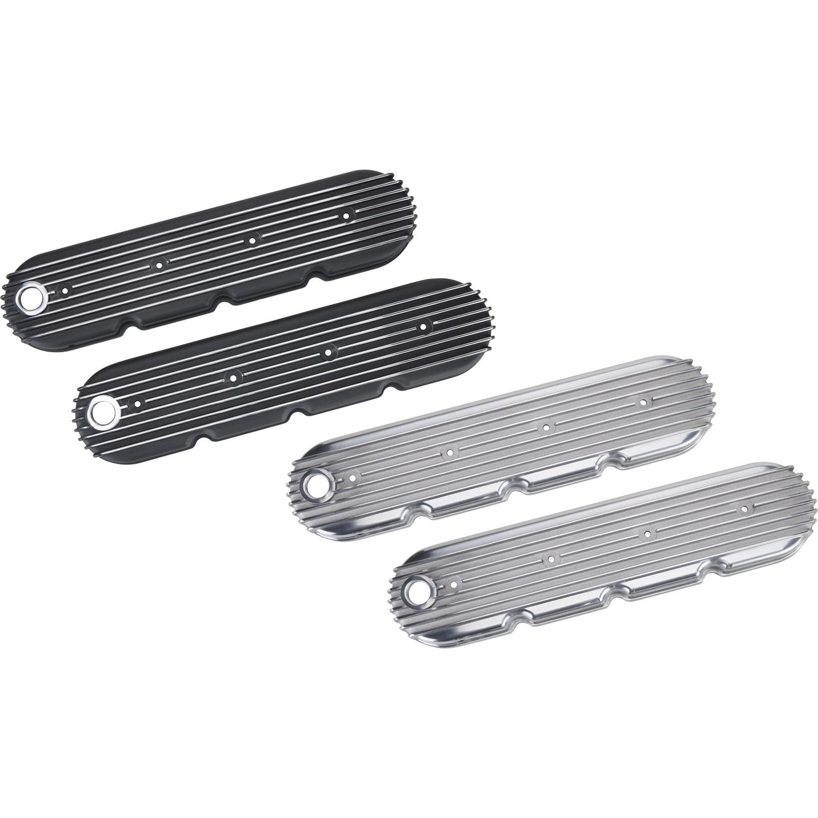 Aluminum Retro Finned Valve Covers, GM/Chevy LS