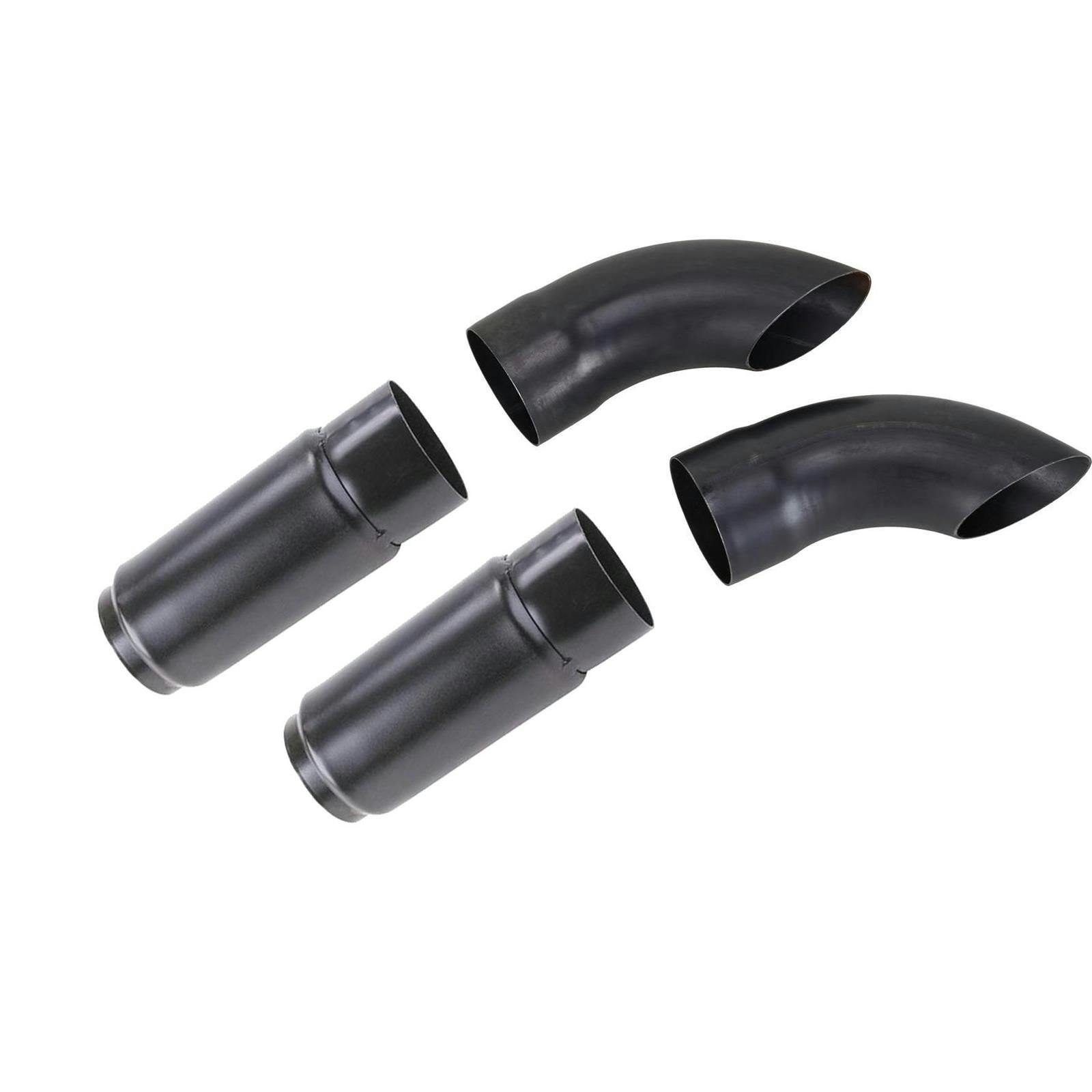 Turn-Down/Kickout Tail Pipe Tips & Shorty Mufflers, 3-1/2 Inch