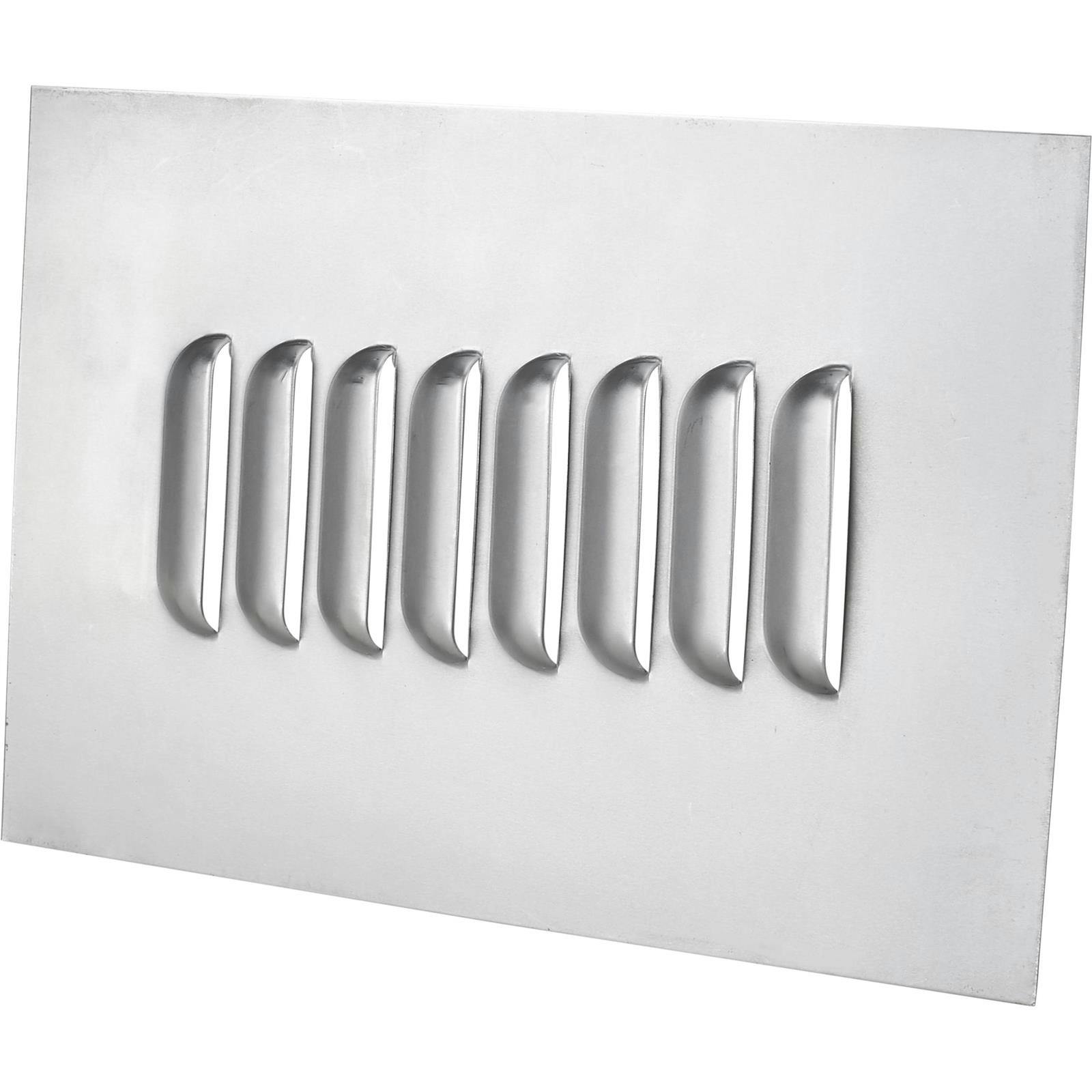 8 Hood Louver Sheet Metal Panel, 12 x 8 Inch, 18 Gauge Bare Steel