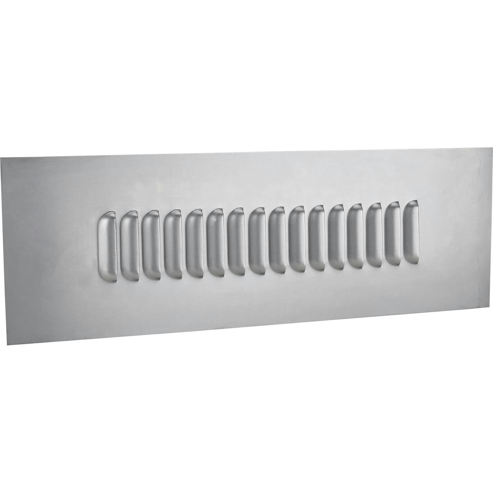 16 Hood Louver Sheet Metal Panel, 24 x 8 Inch 18 Gauge Bare Steel