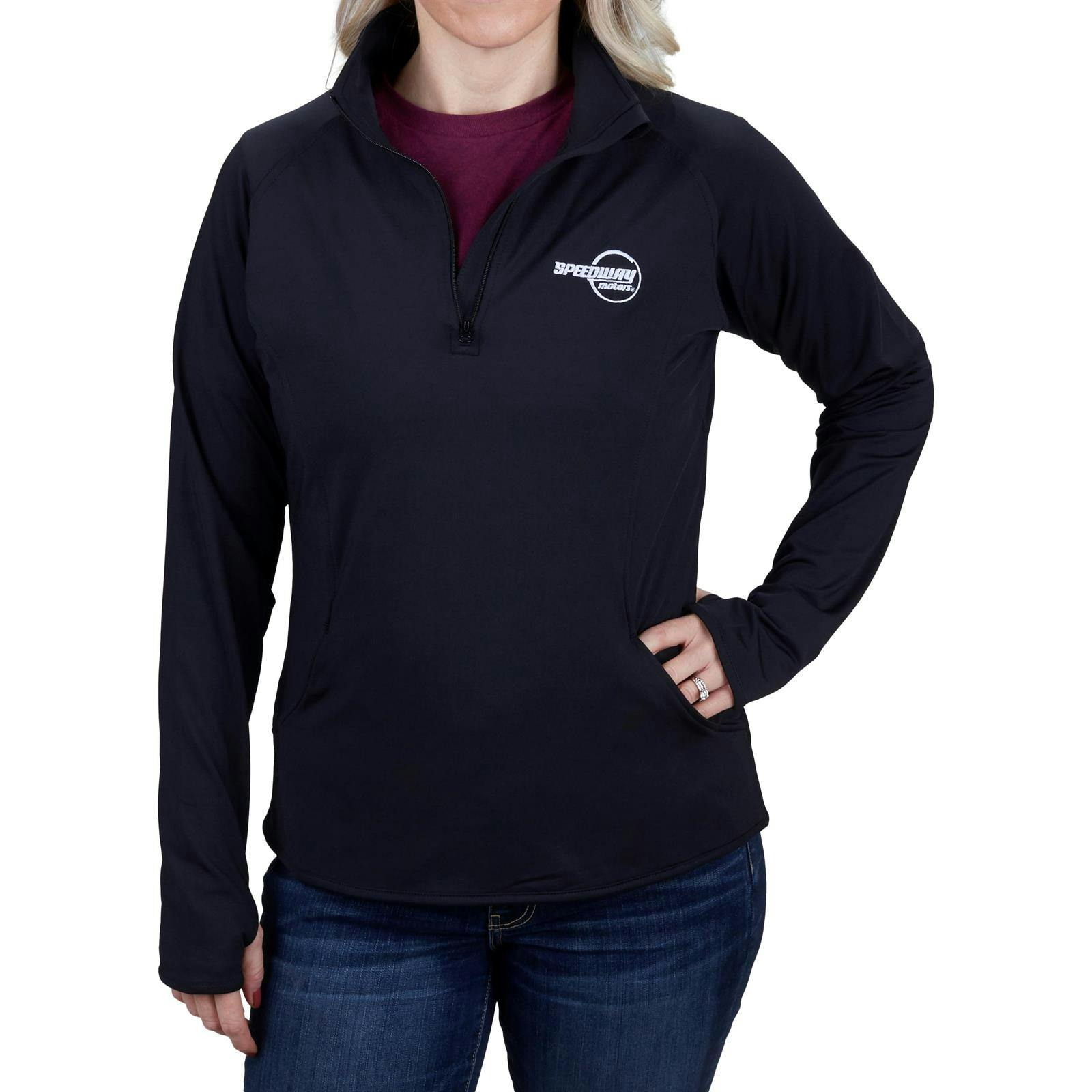 Speedway Motors Ladies 1/2 Zip Pullover Jacket