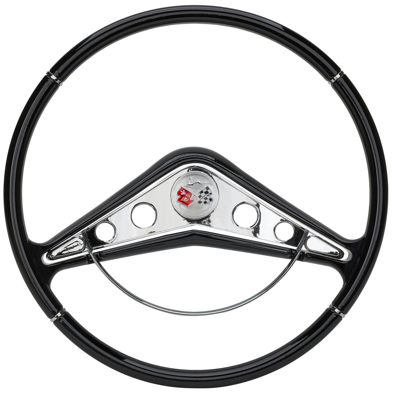 15 Inch Impala Style Steering Wheel & Horn Emblem, 1959 Impala