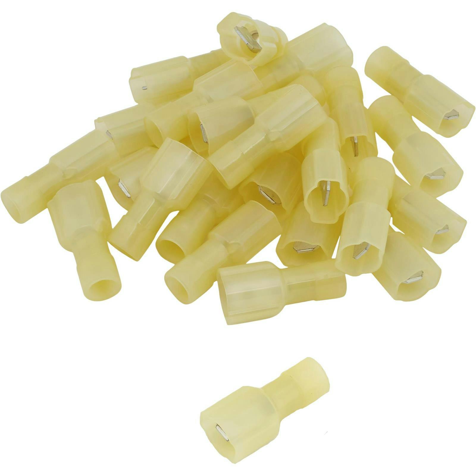 Pico 1964C 1/4 Insulated Terminals, Yellow 12-10 AWG, 25 Pc