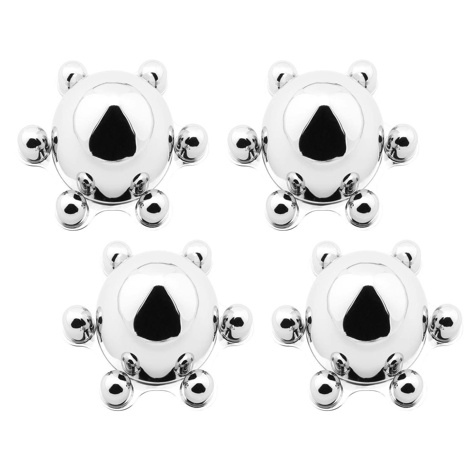 Chrome 6 Lug Spider Hubcaps