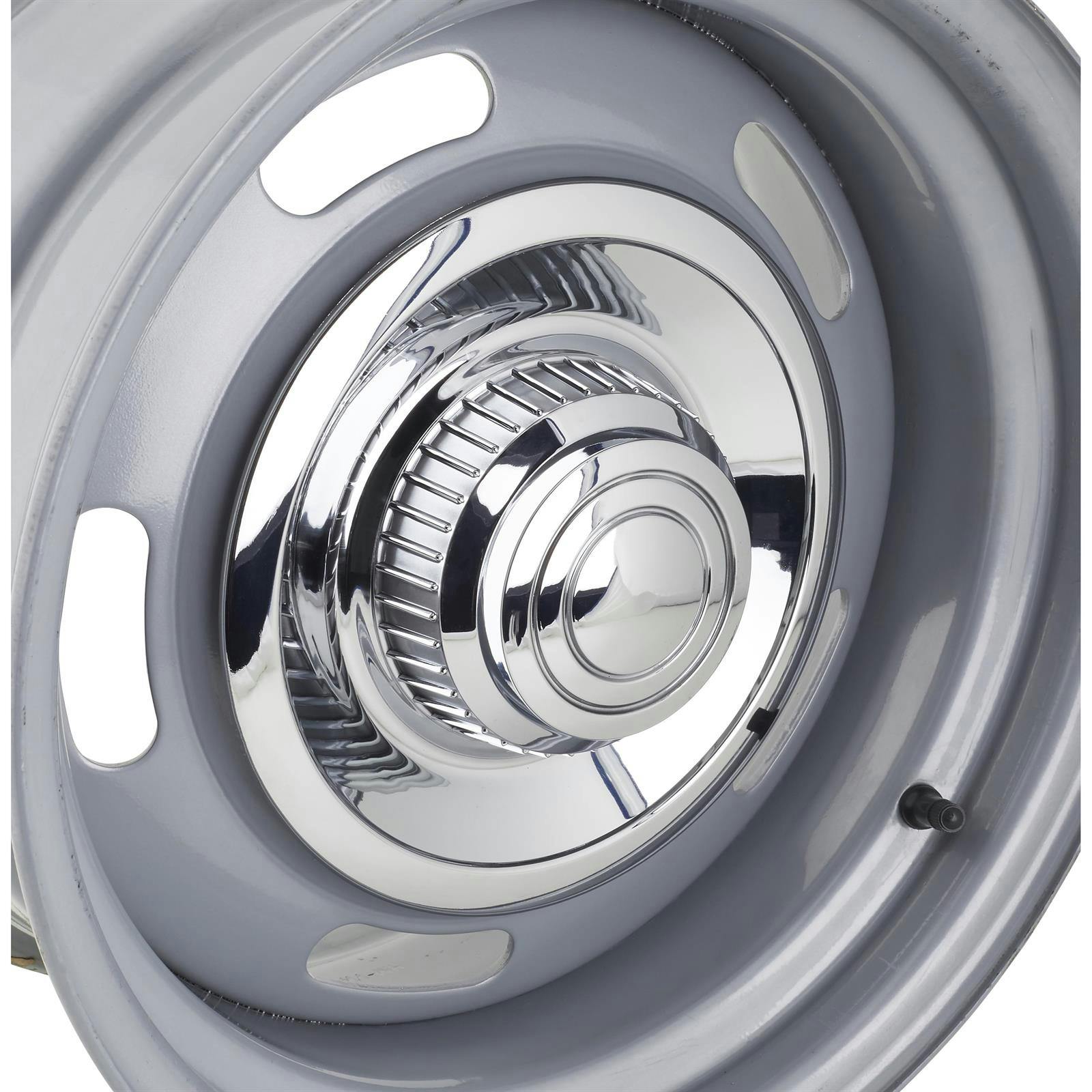 Chrome Derby Shorty Rally Wheel Hub Caps, Set of 4