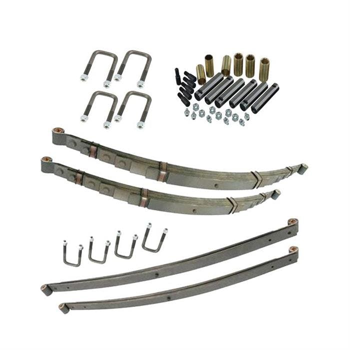 1955-56 Ford Pickup Front & Rear Leaf Springs, Ubolts and Shackle