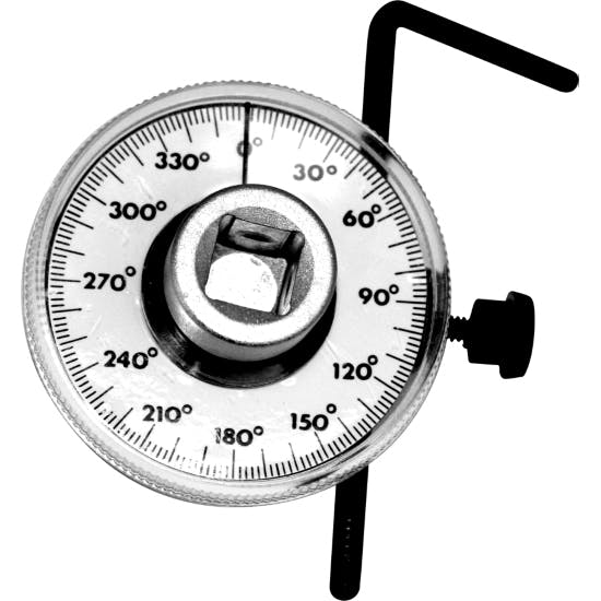 Performance Tool M205 Torque Angle Gauge, 360 Degree, 1/2 Drive