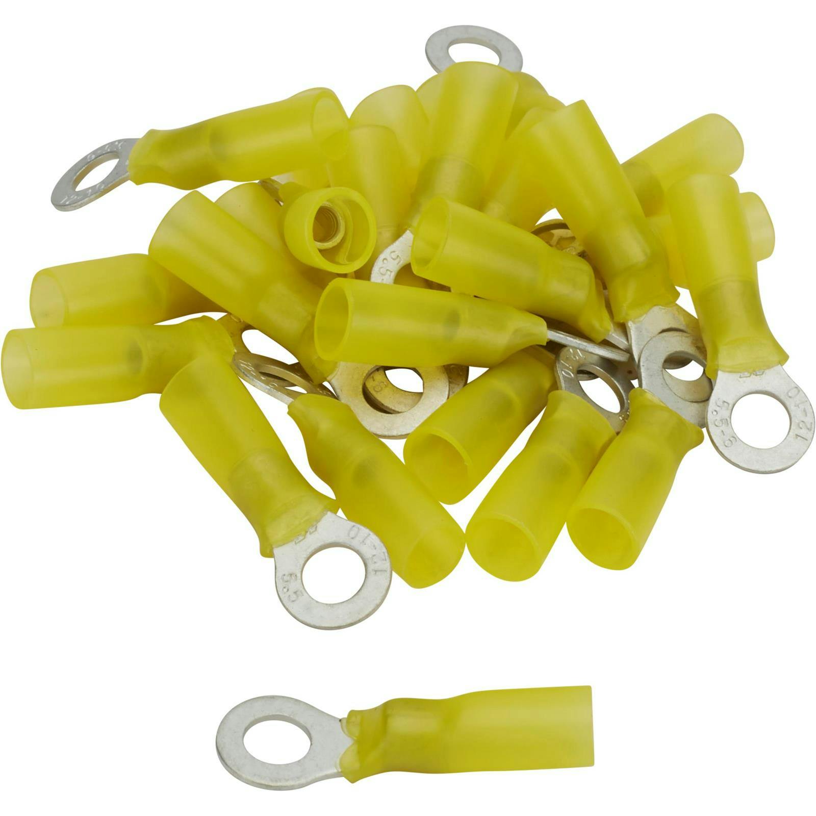 Pico 2232G 1/4 Ring Terminal Kit, Yellow 12-10 AWG, 25 Pc