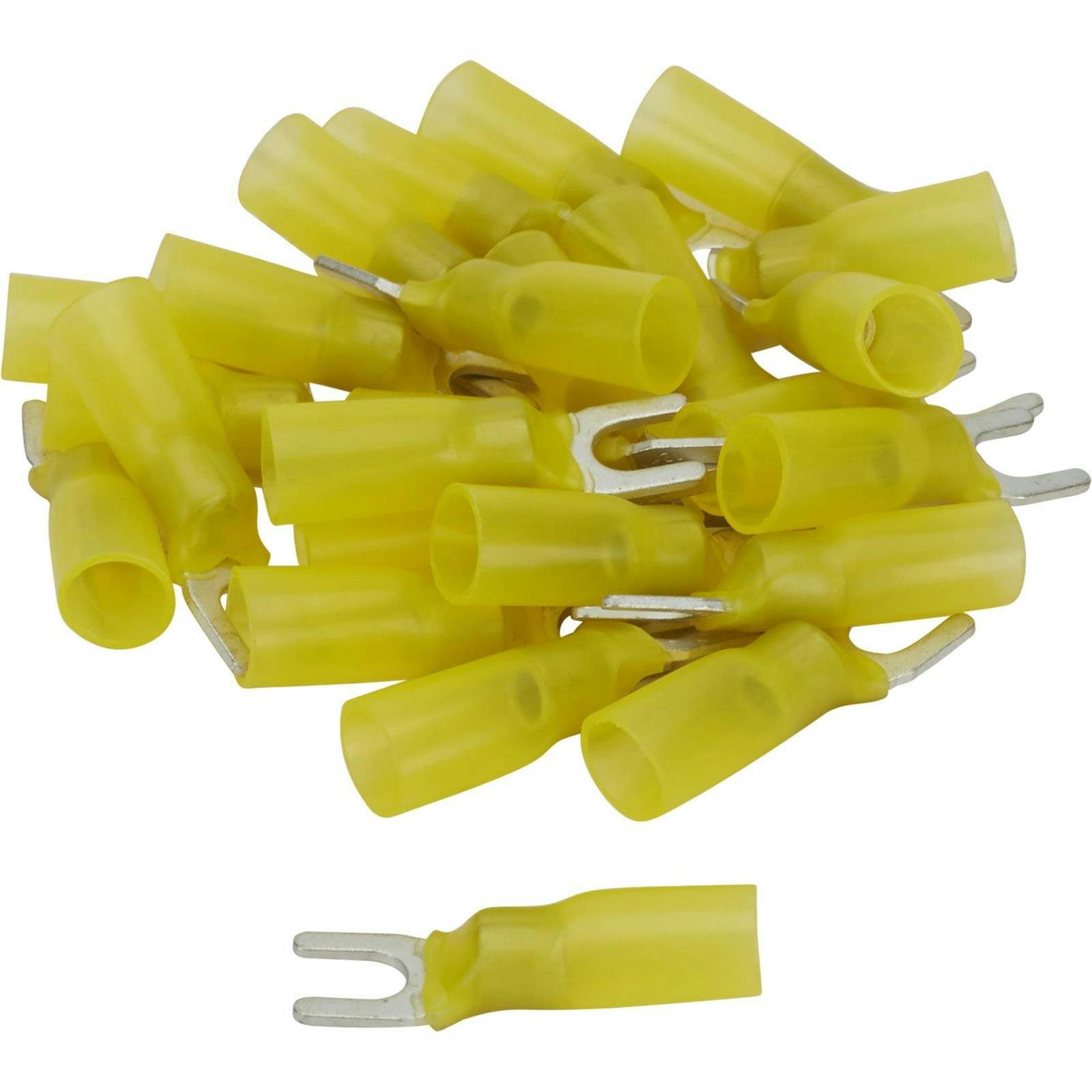Pico 2236G Number 10 Spade Terminal Kt, Yellow 12-10 AWG, 25 Pc