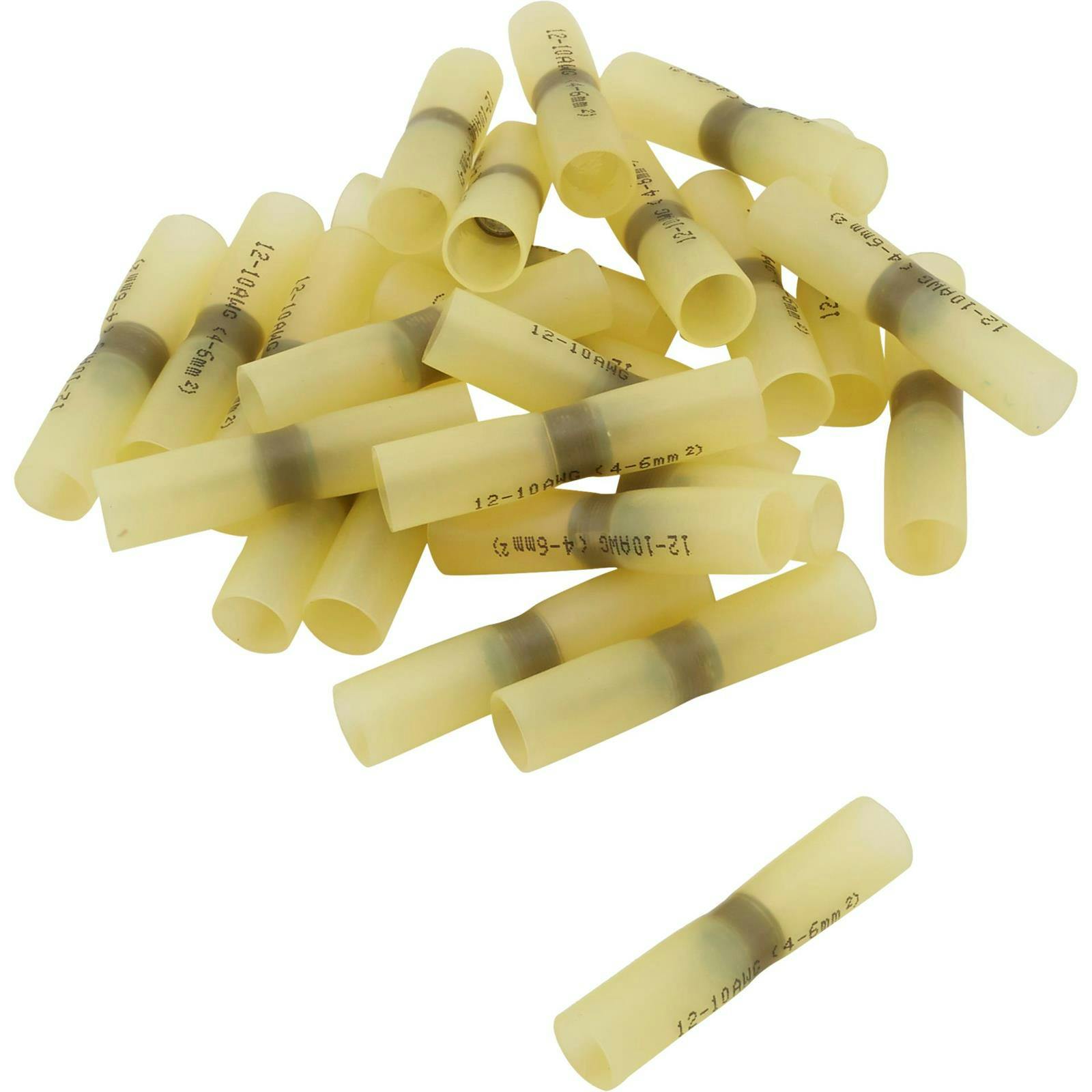 Pico 2272GT Butt Connectors, Yellow 12-10 AWG, 25 Pc