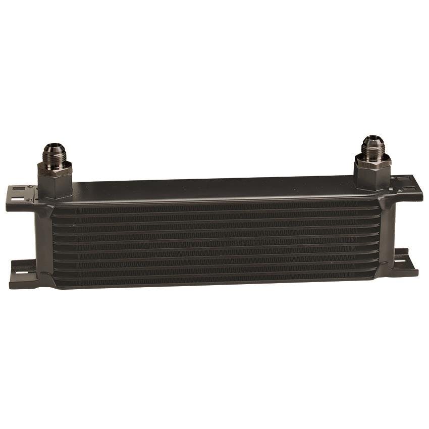 Derale 51088 Stack Plate Cooler, 10 Row, -8AN, 90 Degree Swivel