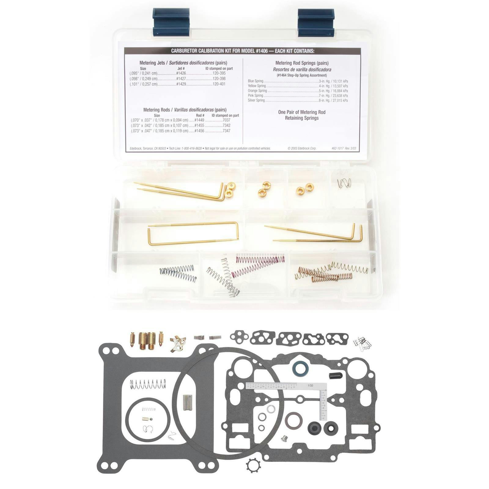 Edelbrock Performer Carburetor Rebuild and Calibration Kit
