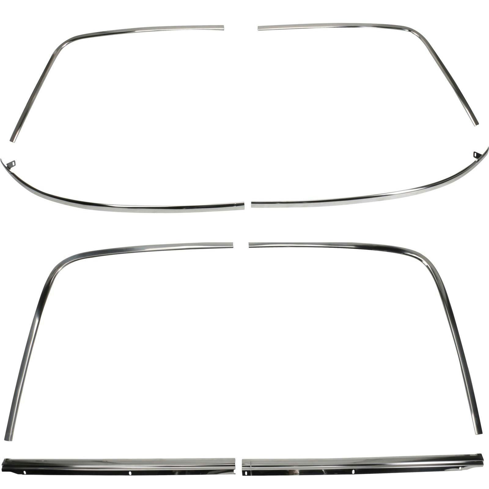 Dynacorn 1968-72 Chevy Nova Front and Rear Window Moldings