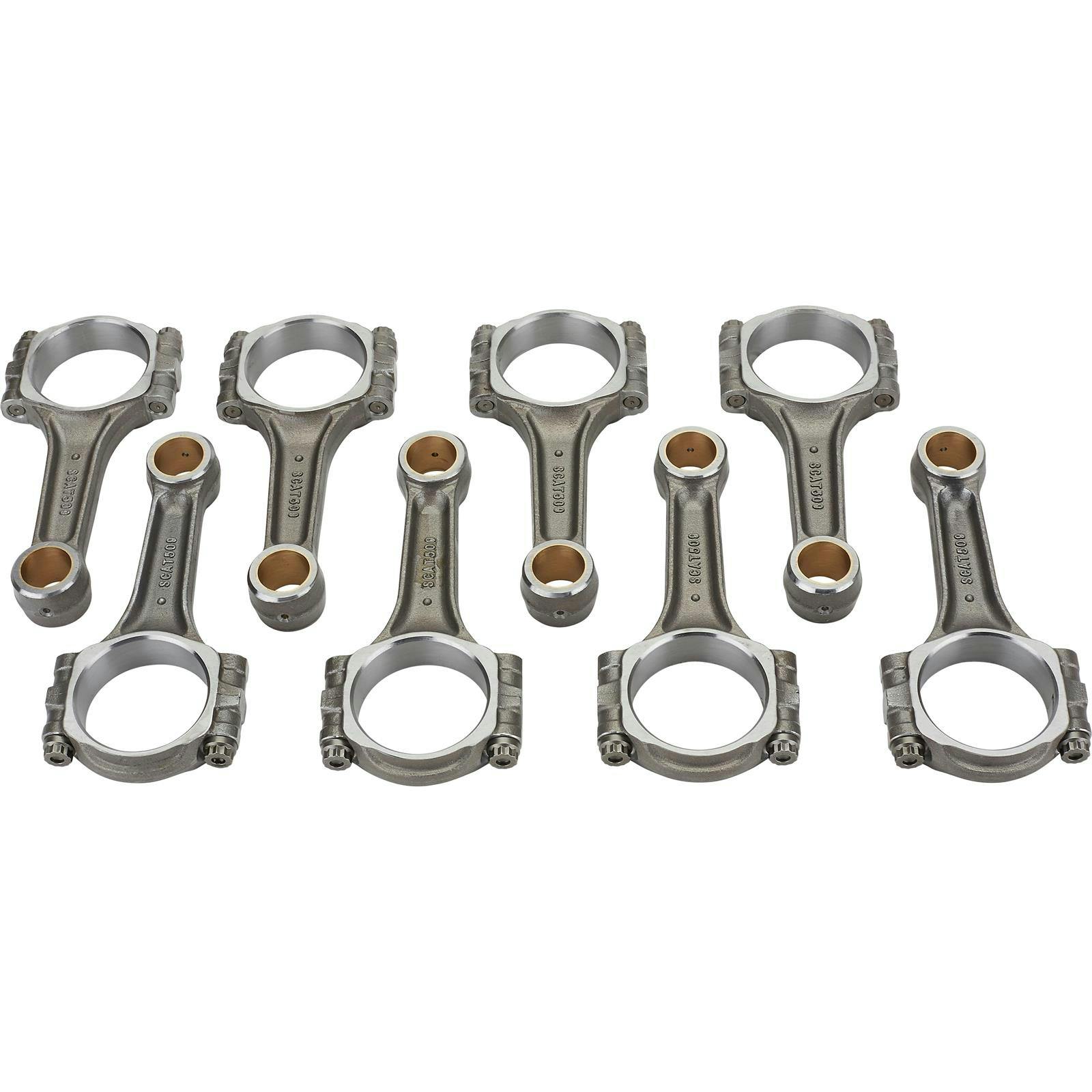 Scat 2-ICR5090 Pro Stock I Beam Connecting Rods, Ford 302