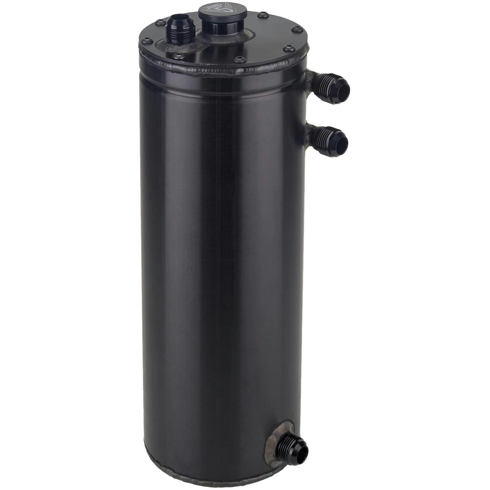 Saldana Racing Dry Sump Oil Tank, 6 Inch Round, Black