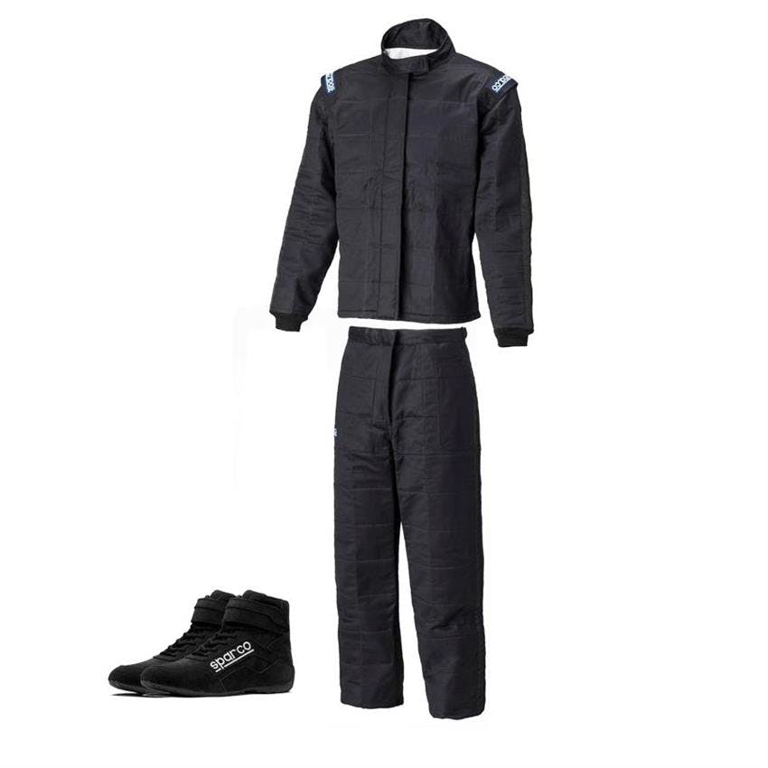 Sparco Jade 2 Jacket, Pants and Race 2 Shoes, SFI 5