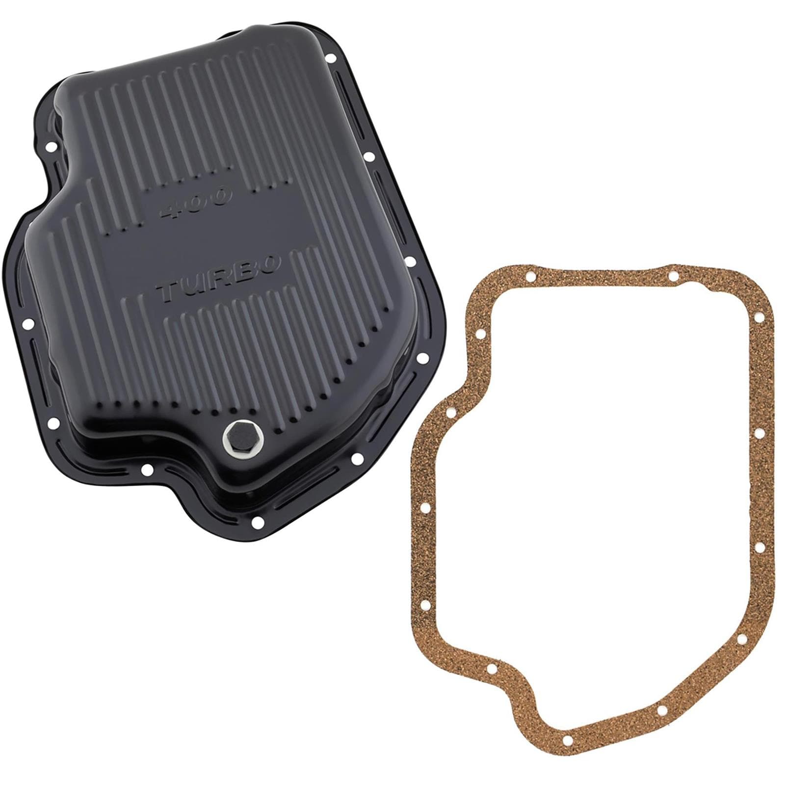 Black Steel GM TH400 Transmission Pan & Gasket