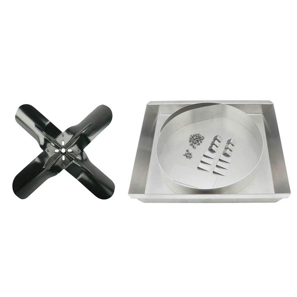 AFCO Steal Four Bladed Fan, 18 Inch and Aluminum Shroud